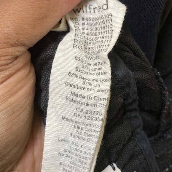 Wilfred | Allant Linen-Blend Cropped Pants - 10, Black - Picture 9 of 9